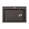 Ruvati 33"x22" Dual-Mnt Granite Composite Sgl Bowl Kitchen Sink, Espresso Brwn RVG1033ES - alternate 3